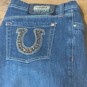 Lawman Western Women's Blue Boot Cut Jeans